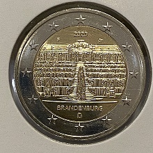 5xAlemanha 2 euro Estados Federais Brandenburgo
